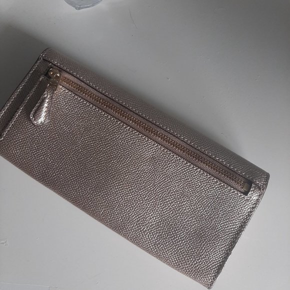 Metallic Gold Coach Wallet - Picture 2 of 3